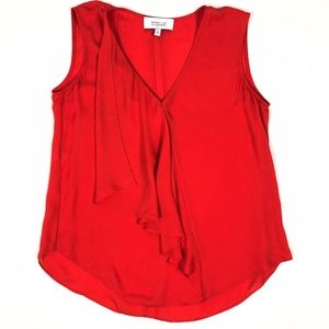 Derek Lam 10 Crosby 100% Silk Sleeveless Blouse.